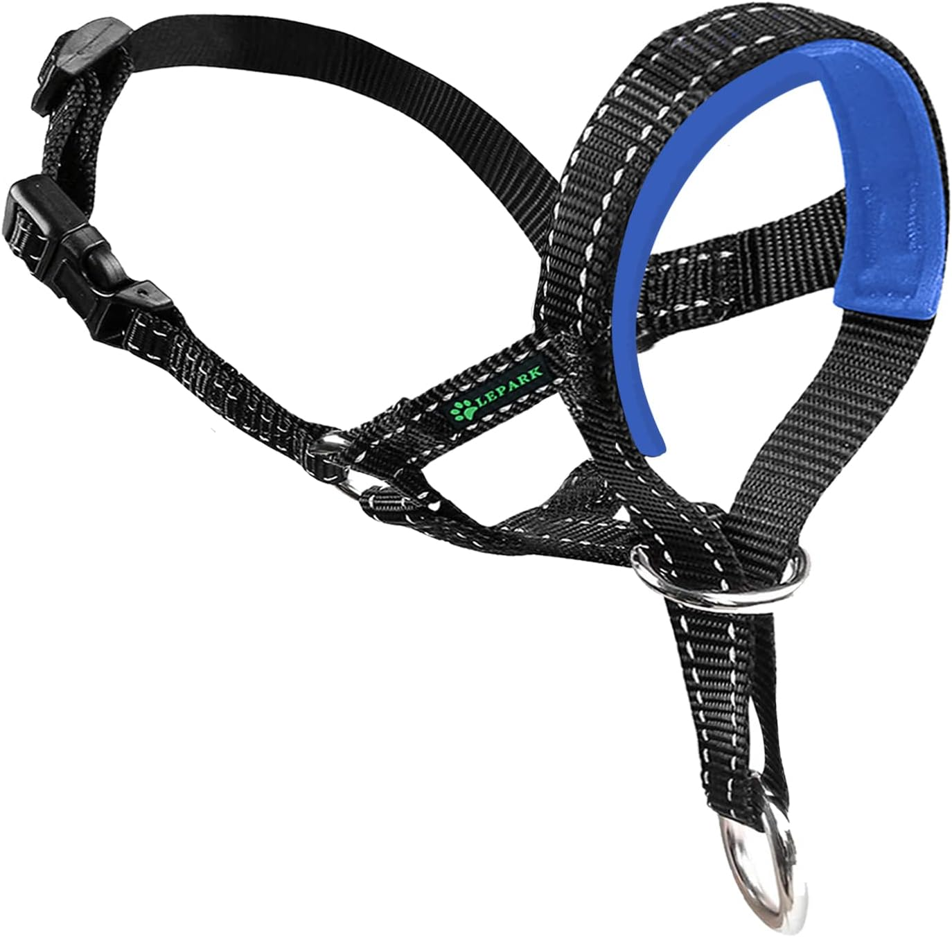 Dog Head Halter with Reflective Safety Strap Stop Dog'S Pulling, Dog Head Collar for Small Medium Large Dogs(M,Black)