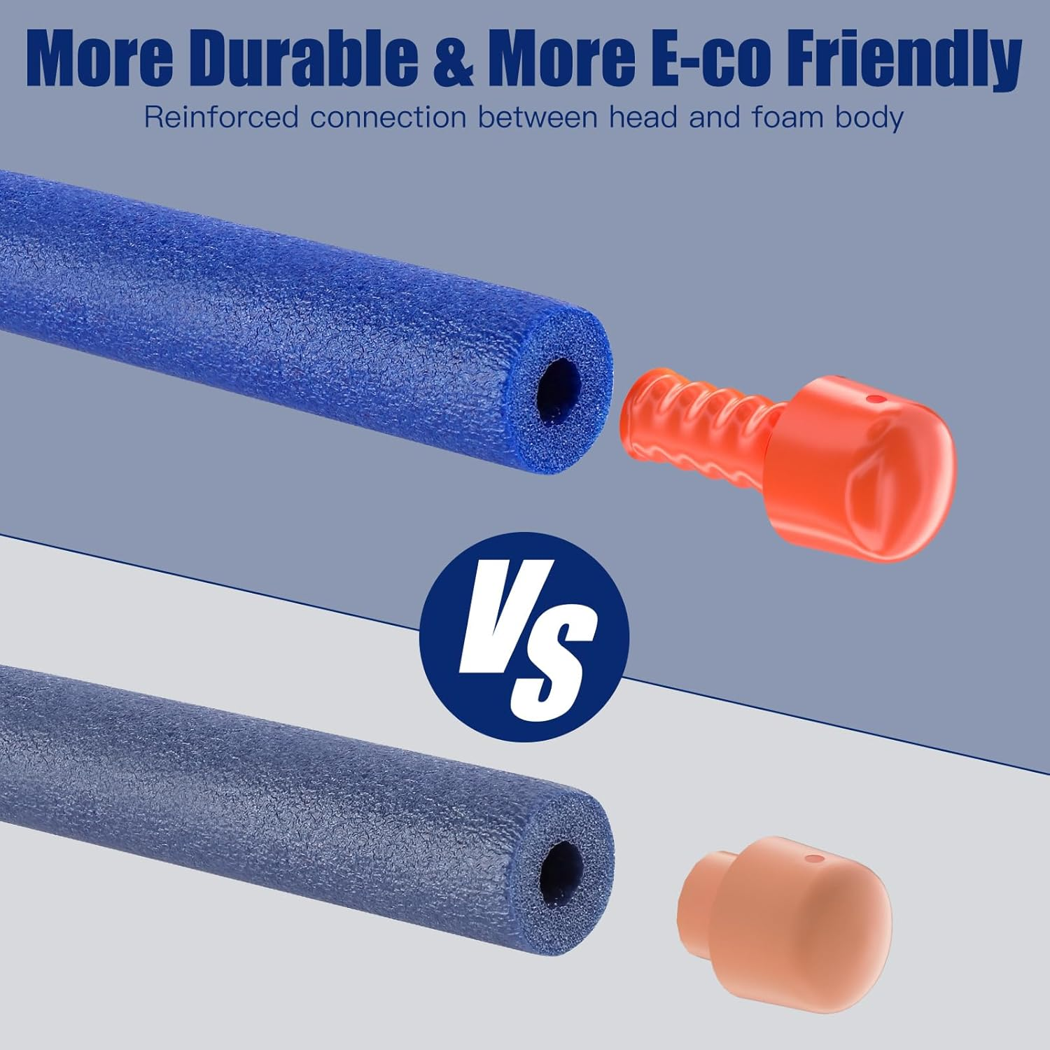 Refill Darts Bullets Compatible with Nerf Guns N-Strike Elite Series, Refill Darts Premium Foam Bullets Pack with Portable Storage Bucket image number 1