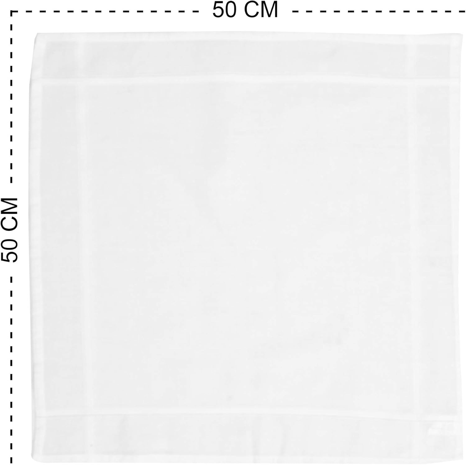 Caruso Italy 100% Cotton Men'S Italia Handkerchief | Luxurious, Soft, and Ultra-Absorbent Handkerchief for Men | 50Cm X 50Cm image number 1