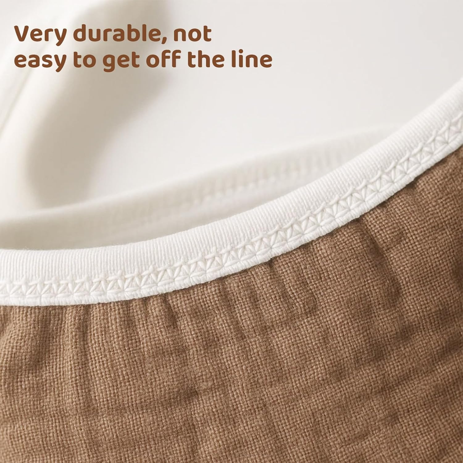 Tzylomirx Pennant Banner, Boho Style Fabric Triangle Banners for Versatile Party Decorations like Wedding, Baby Shower, and Nursery Room Decor, Brown image number 2