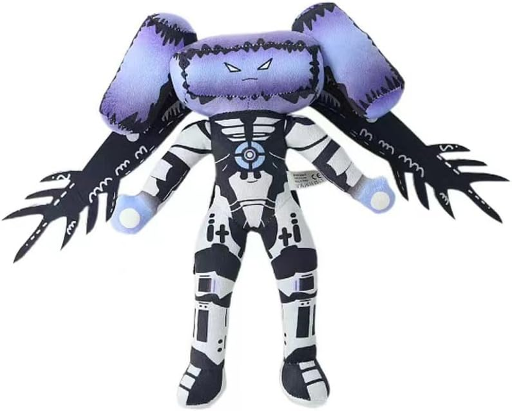 Skibidi Toilet Plushies Titan Drill Man Skibidi Toilet Pillows for Kids & Adults Black and Blue Titan Computer Man