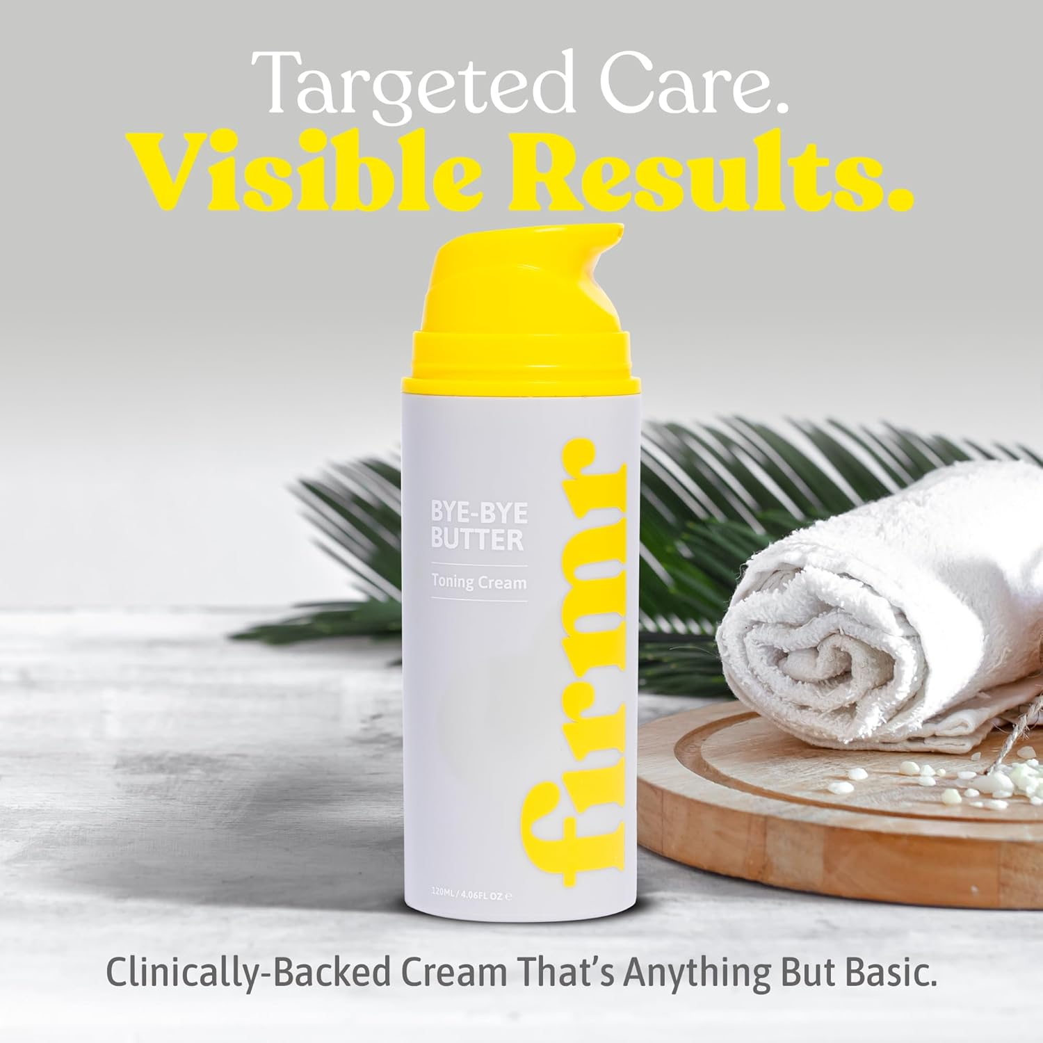 Firmr Bye-Bye Butter Toning Cream - Cellulite Removal & Stretch Mark Cream with Celery Stem Cells - Naturally Hydrates, Retains Moisture, Boosts Elasticity, Strengthens Skin Barrier &ndash; 4.06 Fl.Oz. image number 6