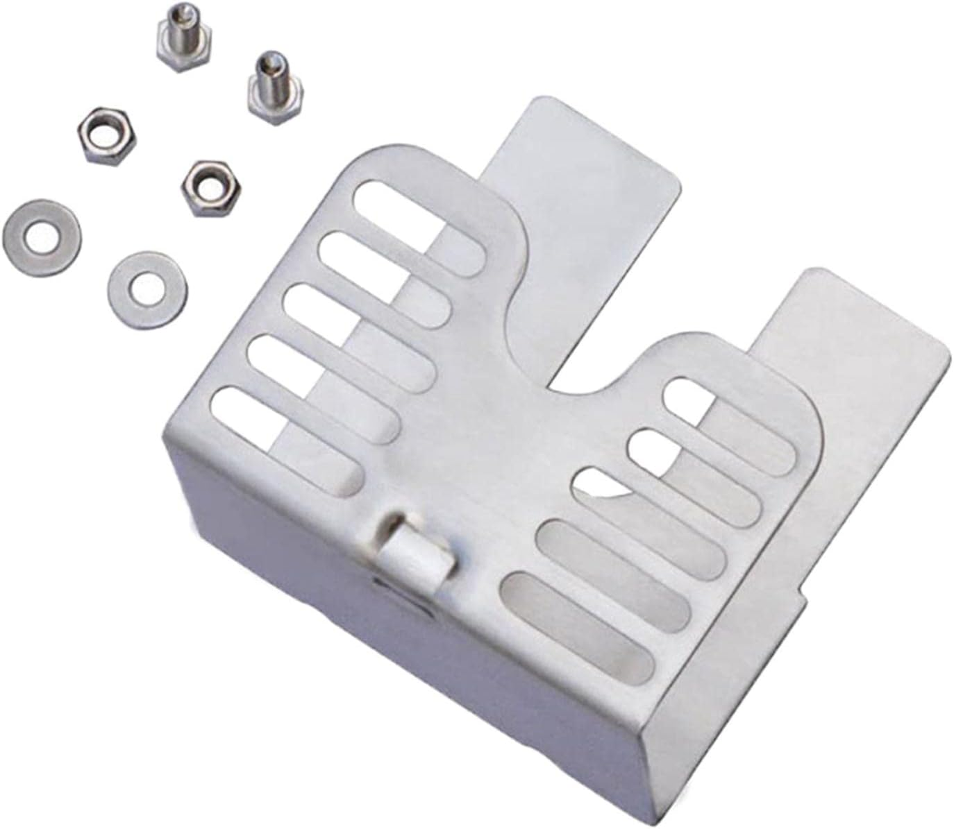 Electric Grill Motor Bracket Accessory Support with Screws Ordinary Kit Stainless Steel Bracket Rotisserie Rod Rack for Outdoor Camping BBQ