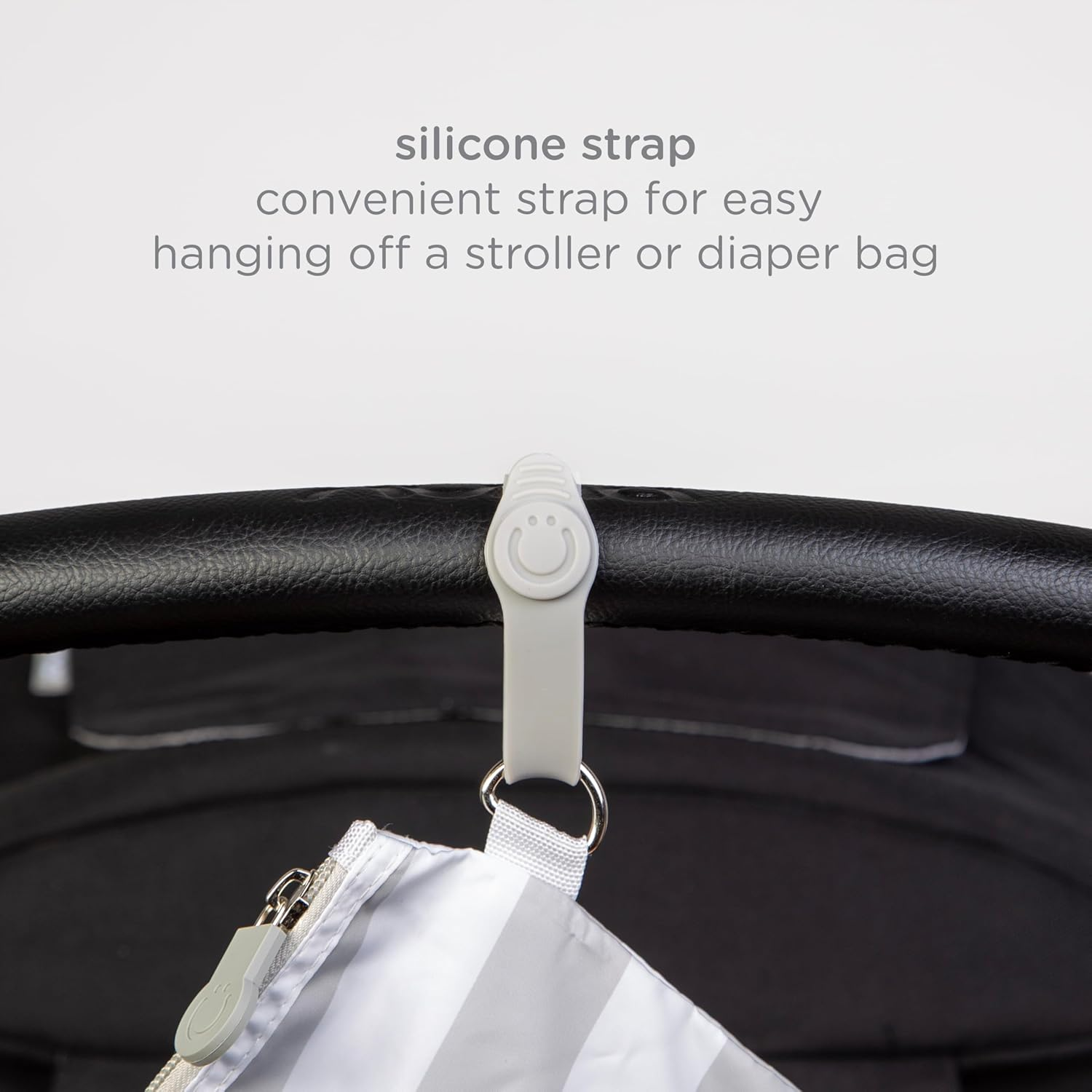 Ubbi On-The-Go Changing Mat with Carrying Bag, Soft and Comfortable Diaper Bag Accessory Must Have for Newborns, Easy to Clean, Portable Changing Pad, Gray image number 1