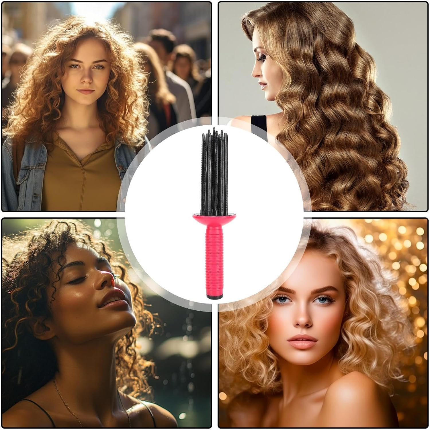 Blow Dryer Brush,Multi Use Styling Appliances|Hairdryer Brushes with Straightening,Hair Styling Accessories for Home, Stage Performance, Traveling, Dating, Gathering image number 1