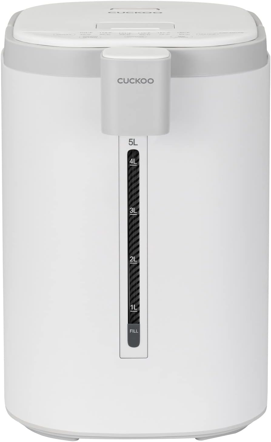 (CWP-A501TW) CUCKOO Automatic Hot Water Dispenser & Warmer, 6 Level Temperature Setting, Portable with Handle, Stainless Steel Inner Pot, Safety Child Lock White image number 5