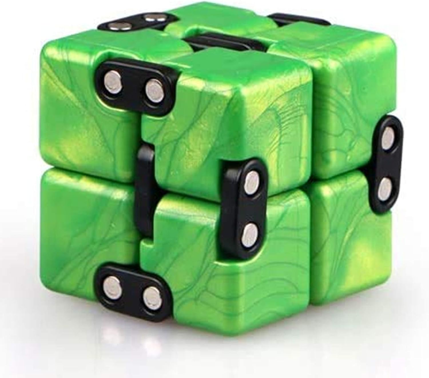 Cuberspeed Qiyi Infinity Cube Fidget Toy Puzzle,Cool Texture Artistic and Fashion Mini Fidget Toy for Stress and Anxiety Relief Blue Fidget Infinity Cube