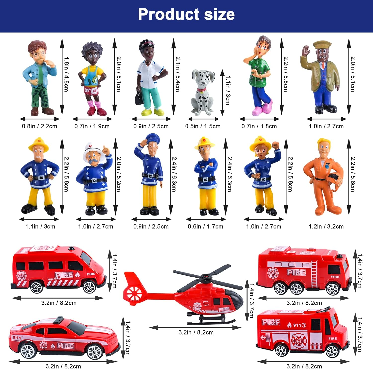Fireman Sam Cake Decoration Set - Figures, Toppers, Birthday Accessories image number 1