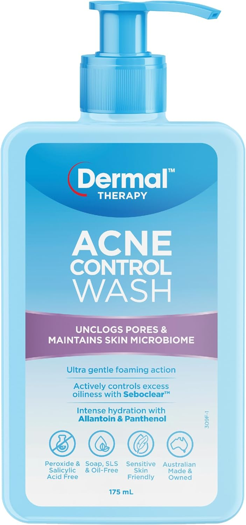Dermal Therapy Acne Control Kit | Includes: Acne Spot Cream 10G, Acne Control Lotion 28Ml, and Acne Control Wash 50Ml