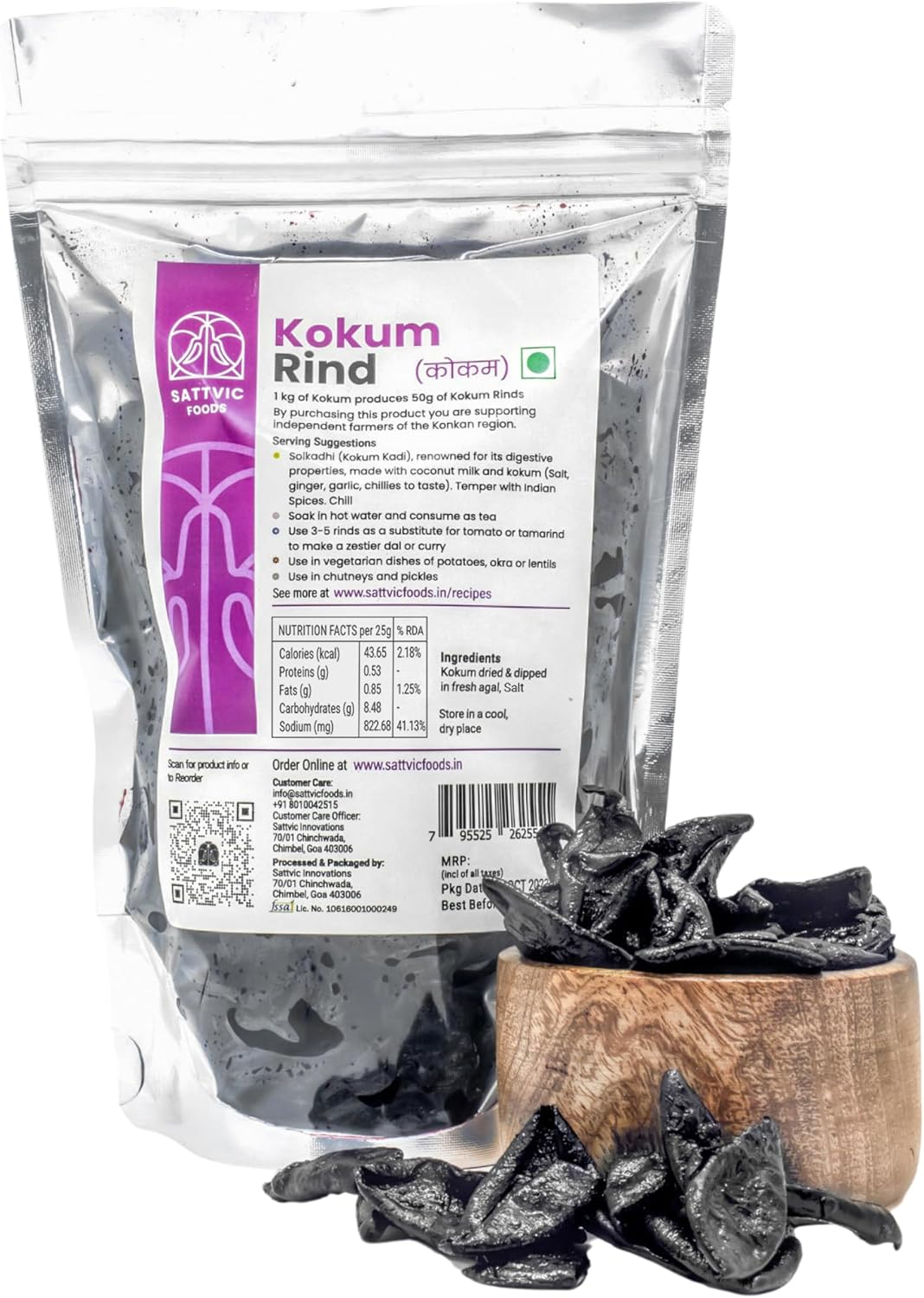 Sattvic Foods Kokum Rinds, 250G image number 6