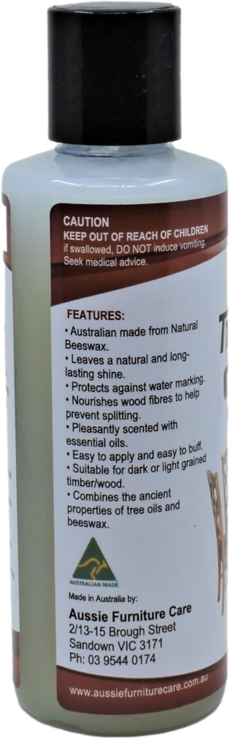 Aussie Furniture Care Timber Magic Liquid Beeswax Furniture Wax Furniture Polish 250Ml Polish Cleaner Protector for Wood & Veneer image number 5
