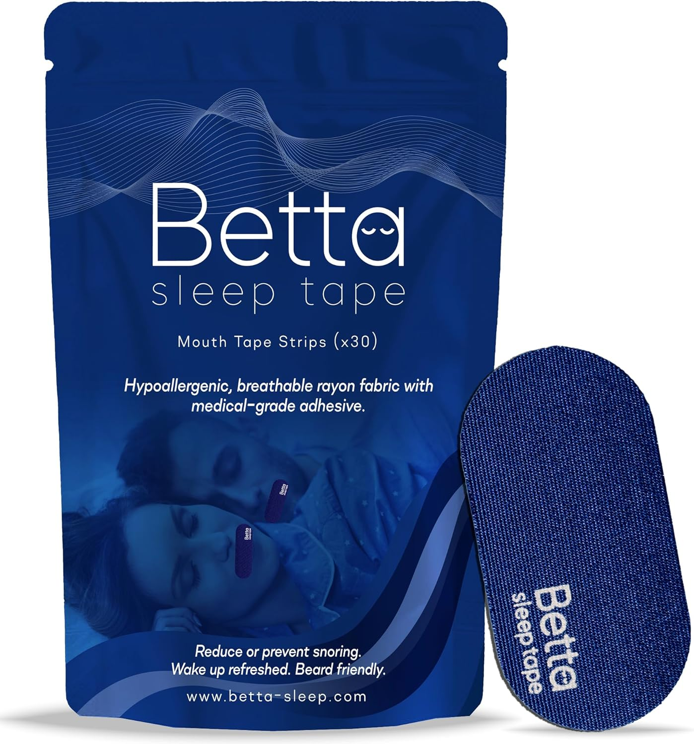 Mouth Tape for Sleeping - Hypoallergenic, Breathable, Medical-Grade Adhesive - anti Snoring Devices, Nasal Breathing Aid, CPAP Support, Improved Sleep Quality - 30 Strips (1-Month Supply) image number 5