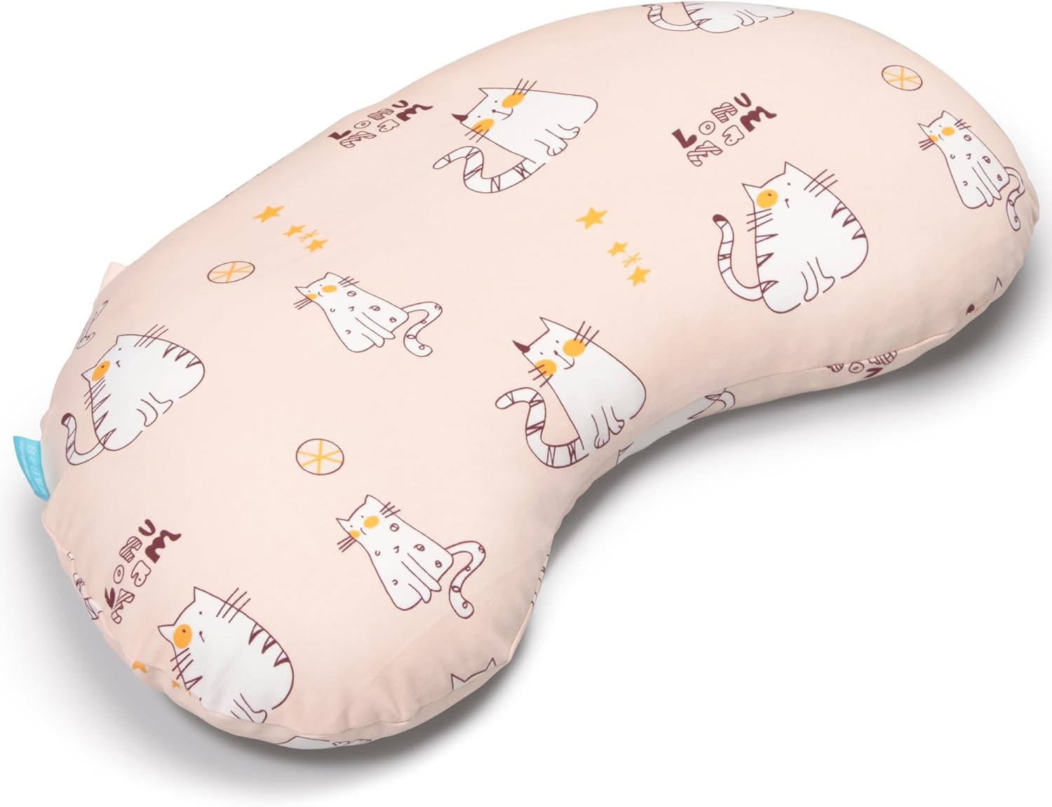 BYRIVER Kids Bed Pillow with Pillowcase for Home and Daycare, Playful Pink Kitten Child'S Pillow for Sleeping - Kitty image number 6