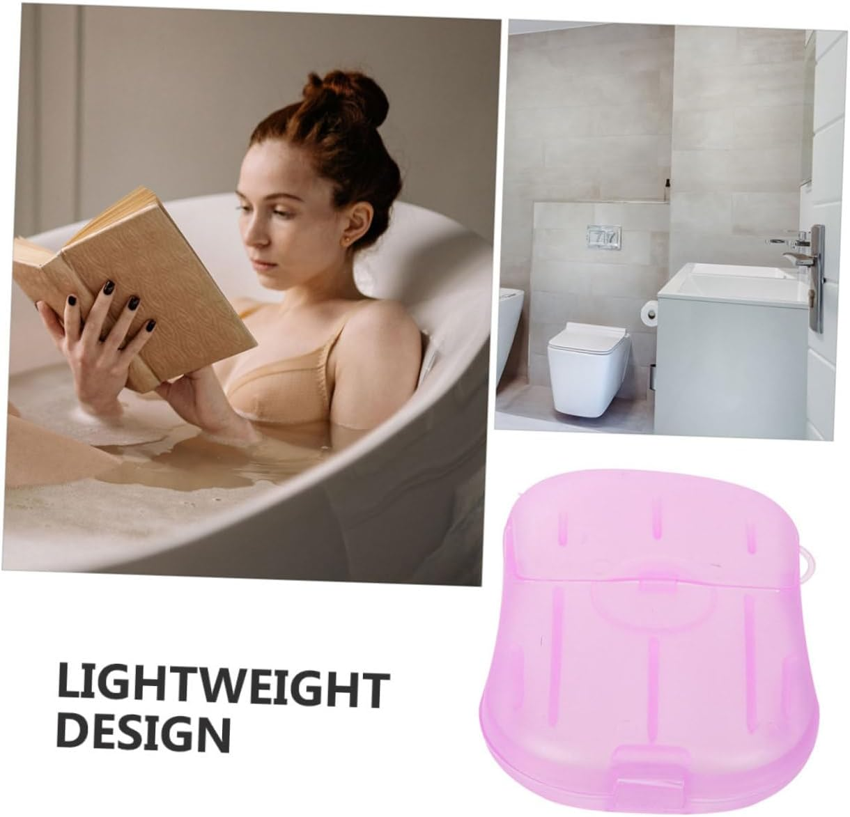 GAROZATION Portable Travel Soap Sheets for Hand Washing Lightweight Soap Slices for Outdoor Adventures and Boys and Girls for Camping Public Restrooms and Hygiene the Go