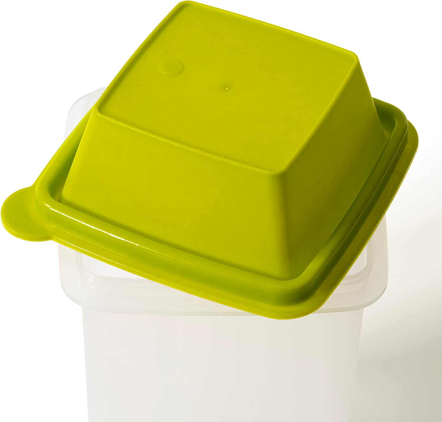 Pickle Jar with Strainer Insert - Set of 2 - Plastic Leak Proof Food Saver Container - for Fresh Fruit or Pickled Vegetables - Complete with Tongs image number 1