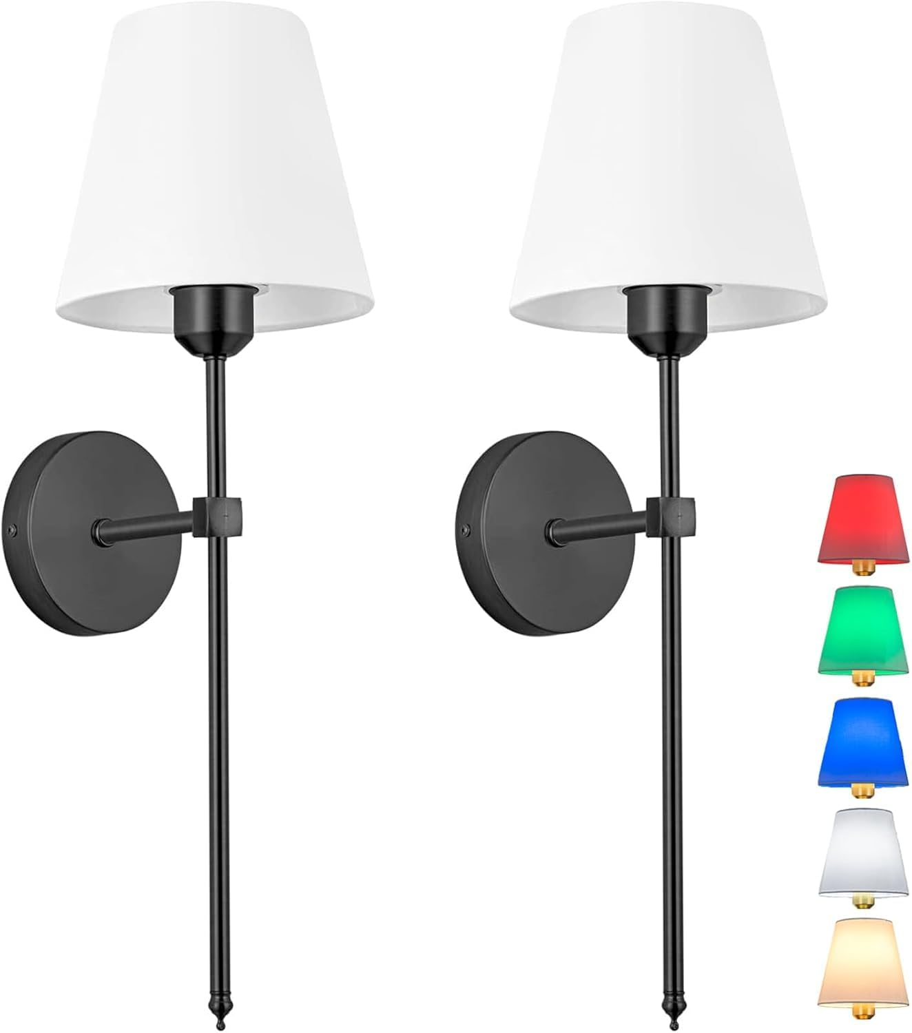 Wall Sconces Lights, No Wiring Required for Installation Sconces,Remote Control, Dimmable, Farmhouse Lamp, Battery Operated for Bedroom Mirror Living Room (Color : Gold), Set of 2