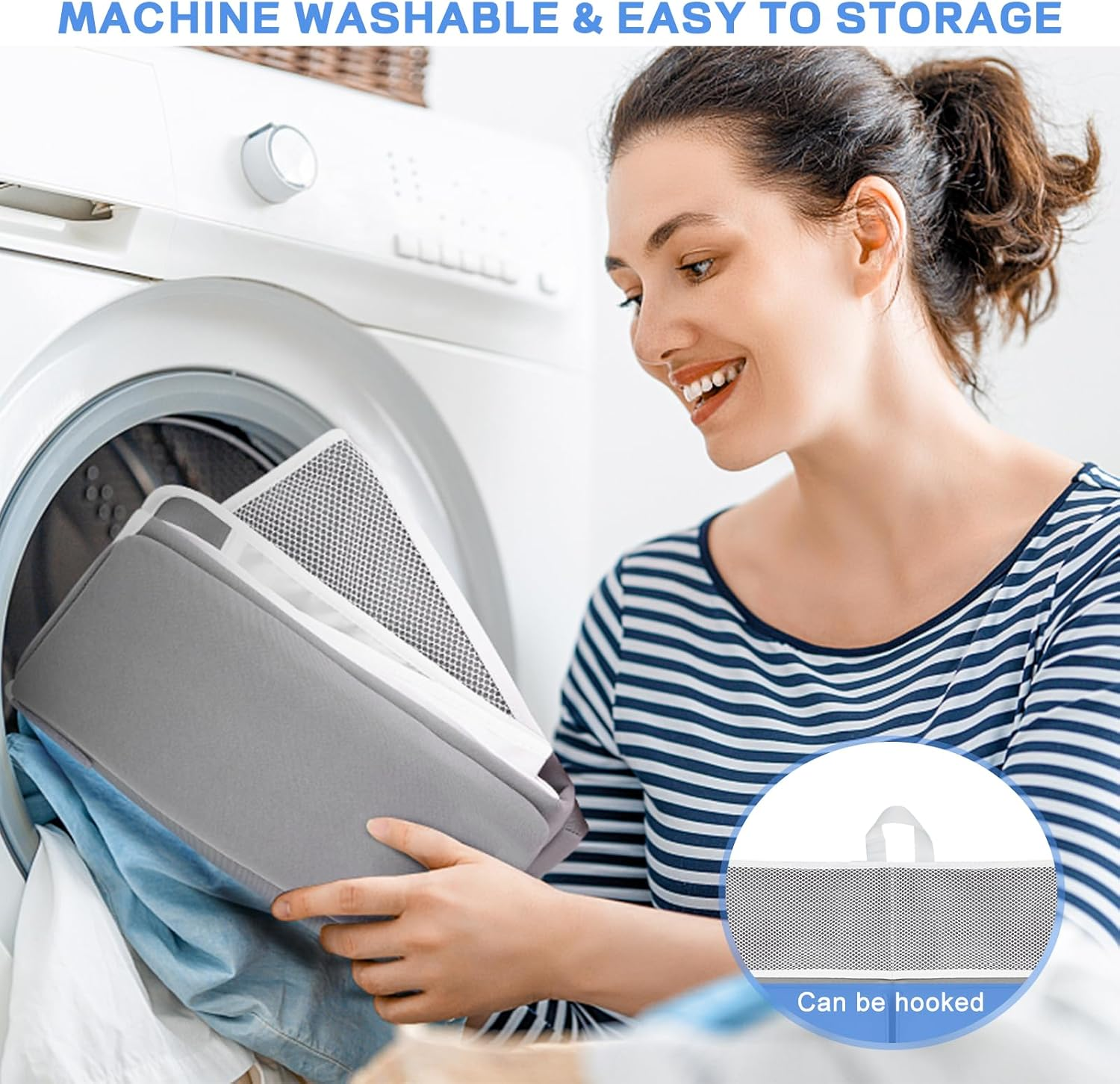 Baby Bath Kneeler and Elbow Rest Pad Set, Bathtub Kneeling Pad & Mat, Baby Accessories for Bath, Relieve Your Knees and Elbows image number 2