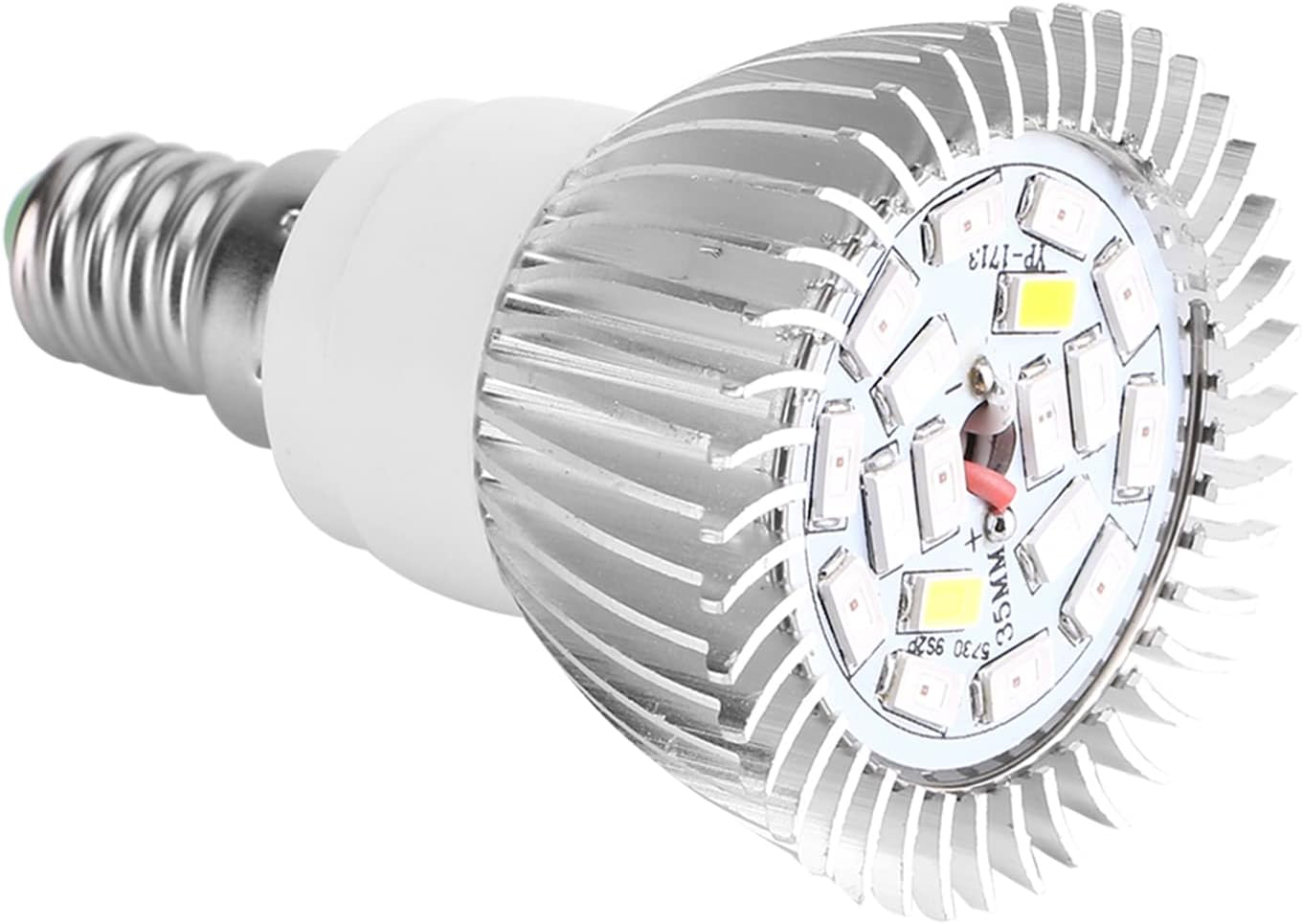 Domary 18W 18 LED Grow Light Bulb, High-Quality Aluminum Material, Enhancing Plant Growth, for Indoor Gardening, Family Balcony Seedling Breeding (E14) image number 1