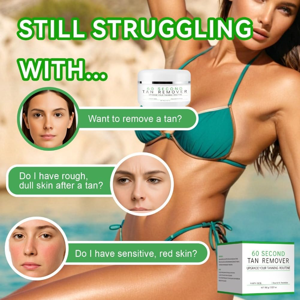 Tan Remover Self, Exfoliating Tan Eraser Body Scrub,Fast Erase Patches & Prep 2PCS image number 2