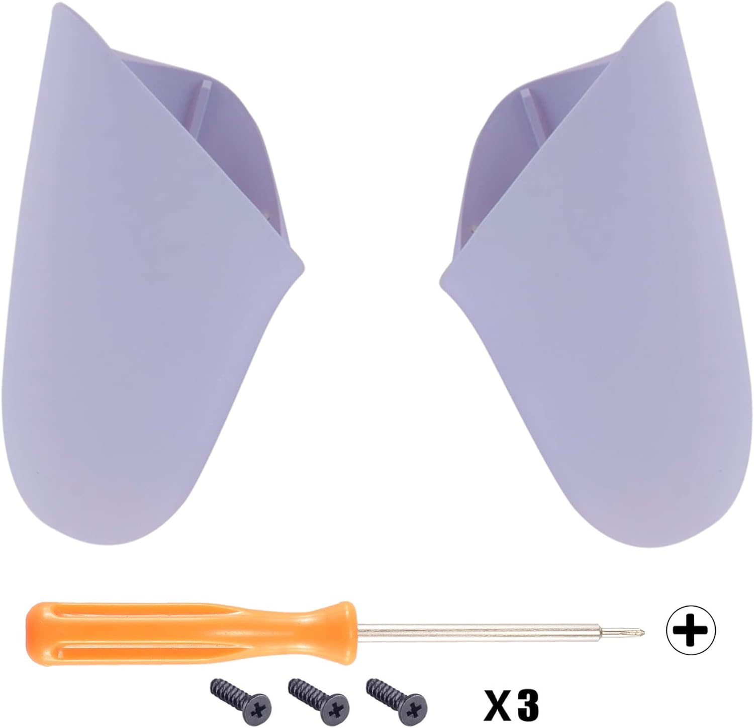 Extremerate Light Violet Replacement Handle Grips for Nintendo Switch Pro Controller, DIY Custom Hand Grip Shell for Nintendo Switch Pro - Controller NOT Included - Cherry Blossoms Pink image number 3