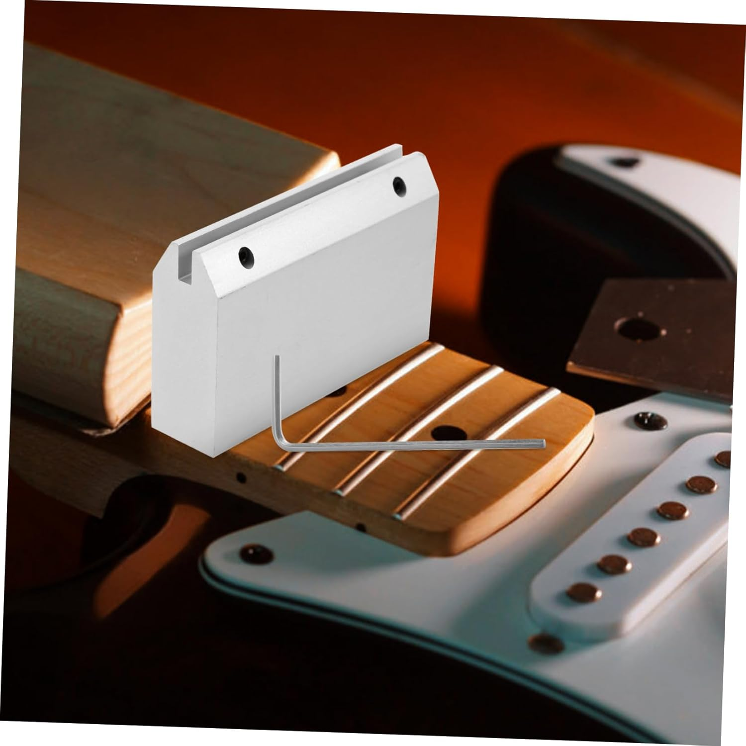 UPKOCH 1Set Electric Guitar Fret Press Tool Professional Luthier Repair Accessories for Electric Acoustic and Bass Guitars Includes Wrench for Easy Installation and Versatile Use image number 1