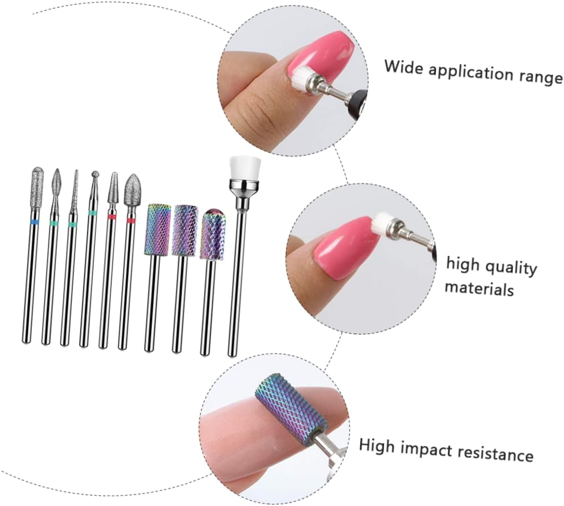 AUTSUPPL 10Pcs Manicure Grinding Heads Nail Polishing Tools High Wear Resistant Nail Beauty Accessories Beginner Friendly