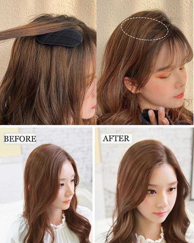 ASTRQLE 2 Pcs Hair Volume Clip Bump It up Hair Clip Sponge Bump It up Volume Inserts Hair Base Hair Pad Do Beehive Hair Base Hair Styling Tools for Women Girls(Brown) image number 4