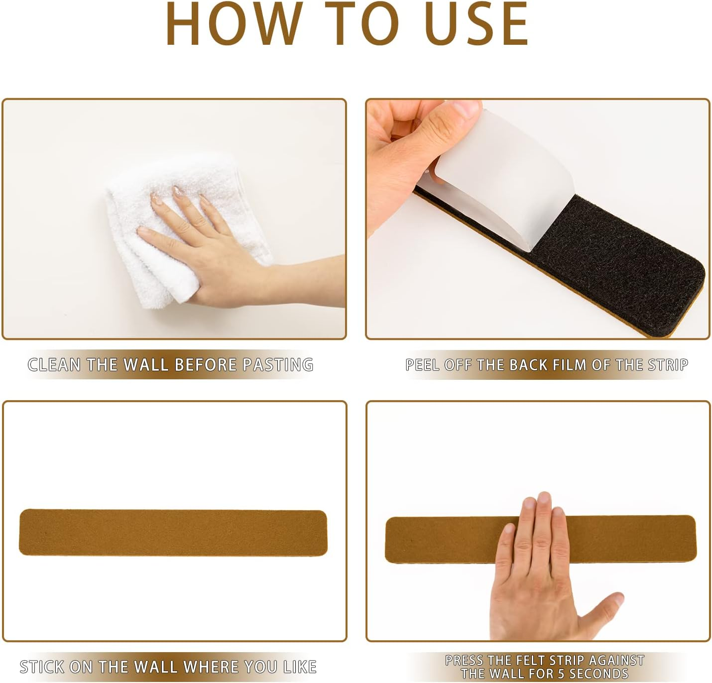 Bulletin Board Cork Board Cork Boards for Walls Cork Board for Office Pin Board Bulletin Boards for Walls (Brown) - Brown image number 2