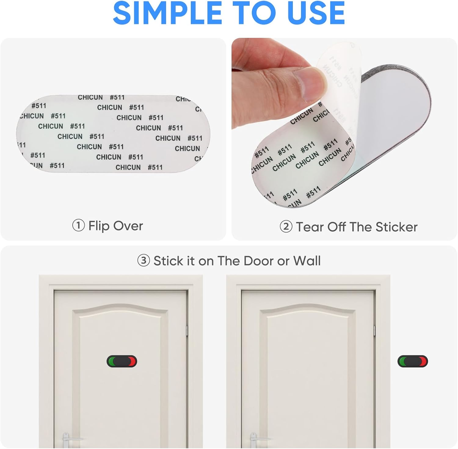Mipcase Privacy Sign- Vacant Occupied Door Sign for Home Office Restroom Conference Hotels Hospital, Slider Door Indicator Tells Whether Room Vacant or Occupied image number 6