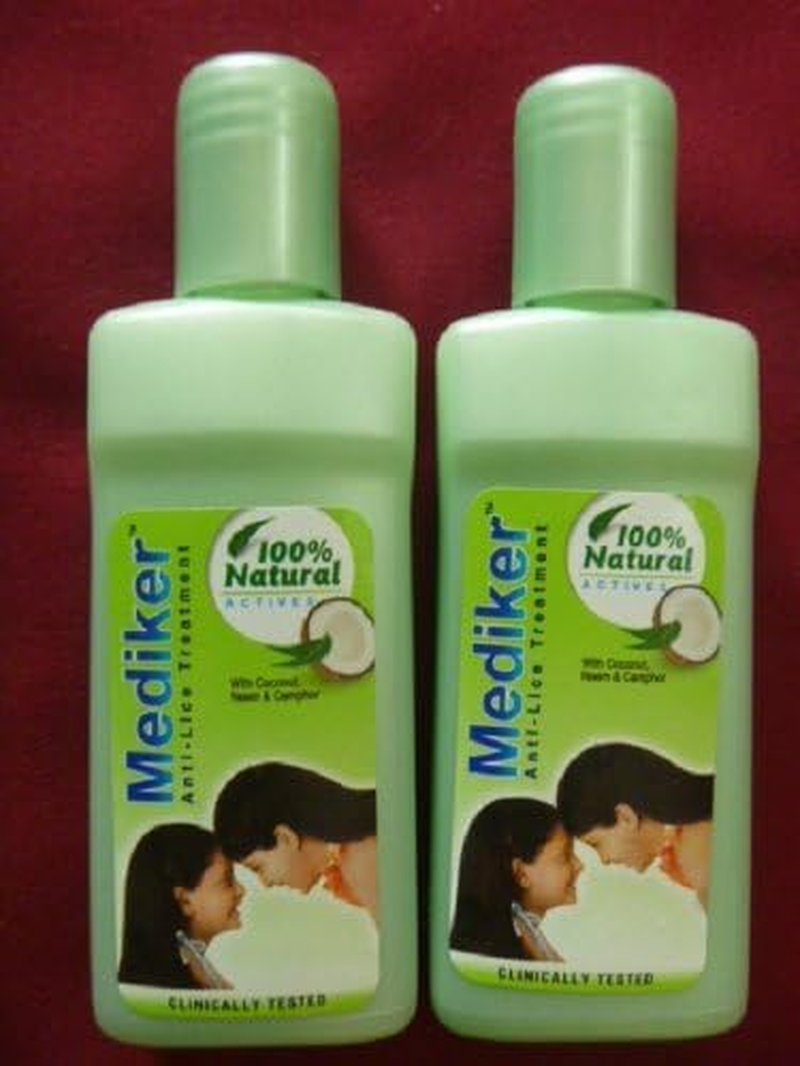 2 X Mediker anti Lice Remover Treatment Head Shampoo 100% Lice Remove 50Ml X 2 = 100Ml