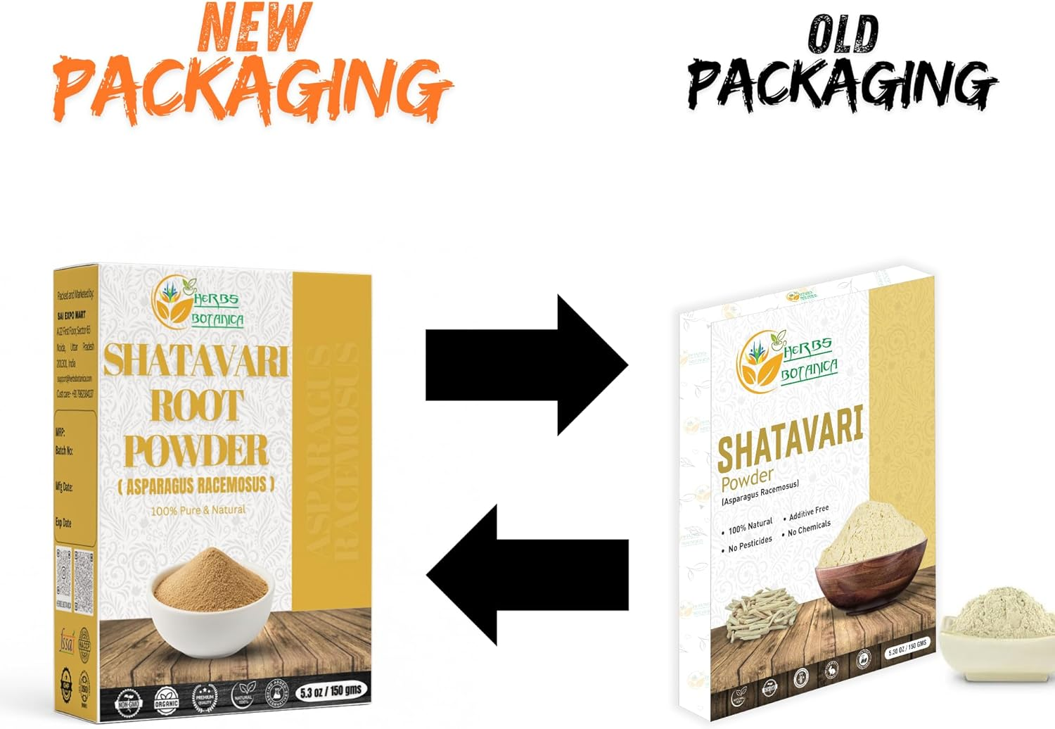 Herbs Botanica Shatavari Powder 150G &ndash; Pure, Natural Herbal Powder for Smoothies, Juices, Cooking & DIY Recipes image number 3