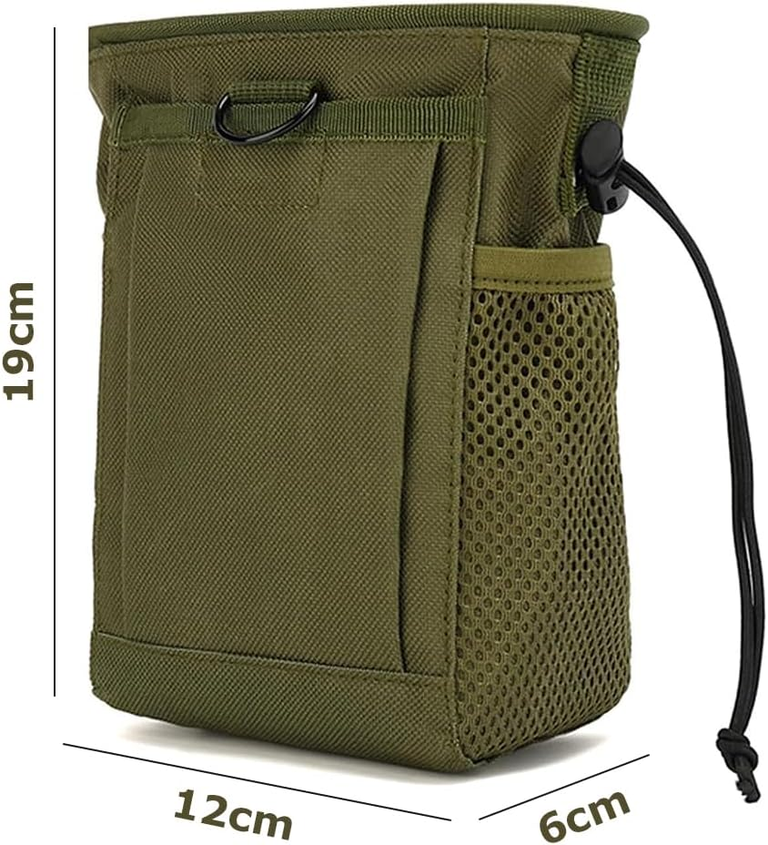 Durable Outdoor Utility Pouch, Mini Waist Bag, Water-Resistant Hip Pack, 210D Nylon Lining & Adjustable Drawstring Closure Compact Design for Essentials Storage(19X12X6Cm) image number 5