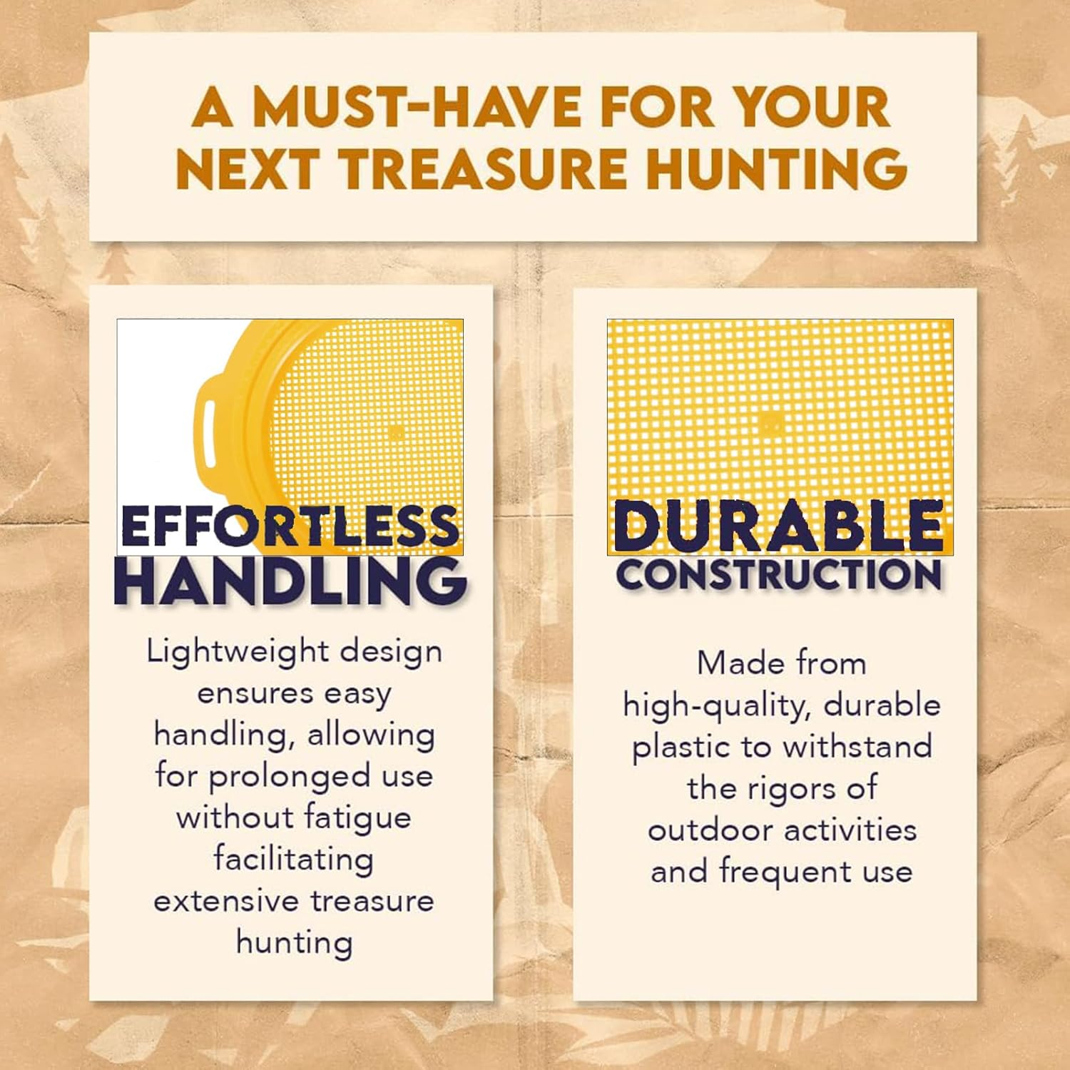 Zalizr 4 Pcs Screening Pan, 22 CM/8.7" Plastic Mining Screen, Portable Gold Panning Pan for Filtering Sand, Dirt, and Gravel, Sifting and Gold Extraction Tools image number 3