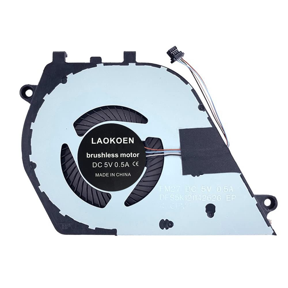 New Replacement Cooling Fans for DELL Inspiron Vostro 5490 5498 5590 5598 Laptop Fan P/N：0M638T 0CKNH2 FM27 FLN3 DFS5K12114262G 5V 0.5A (4-Pin 4-Wire) image number 2
