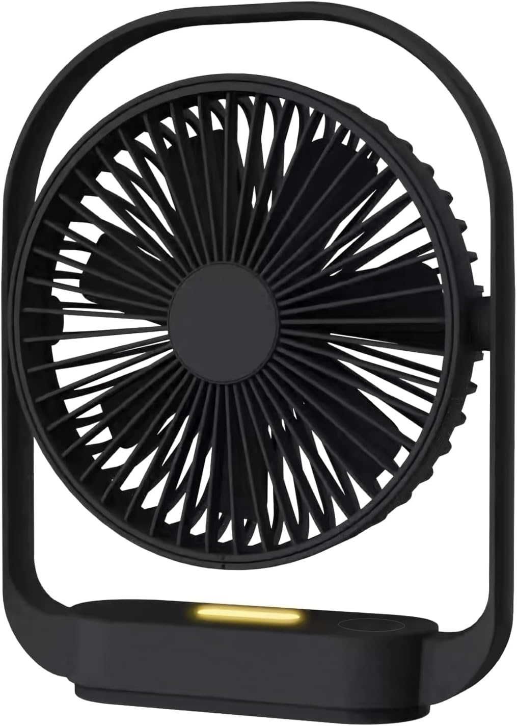 Acemining Fan, Silent Fans & Cooling, Rechargeable Fans, Desk Fan with 4 Speed, USB Fan with Night Light, 330&deg; Rotation Electric Fan, Small Table Fan for Bedroom Office Bedside