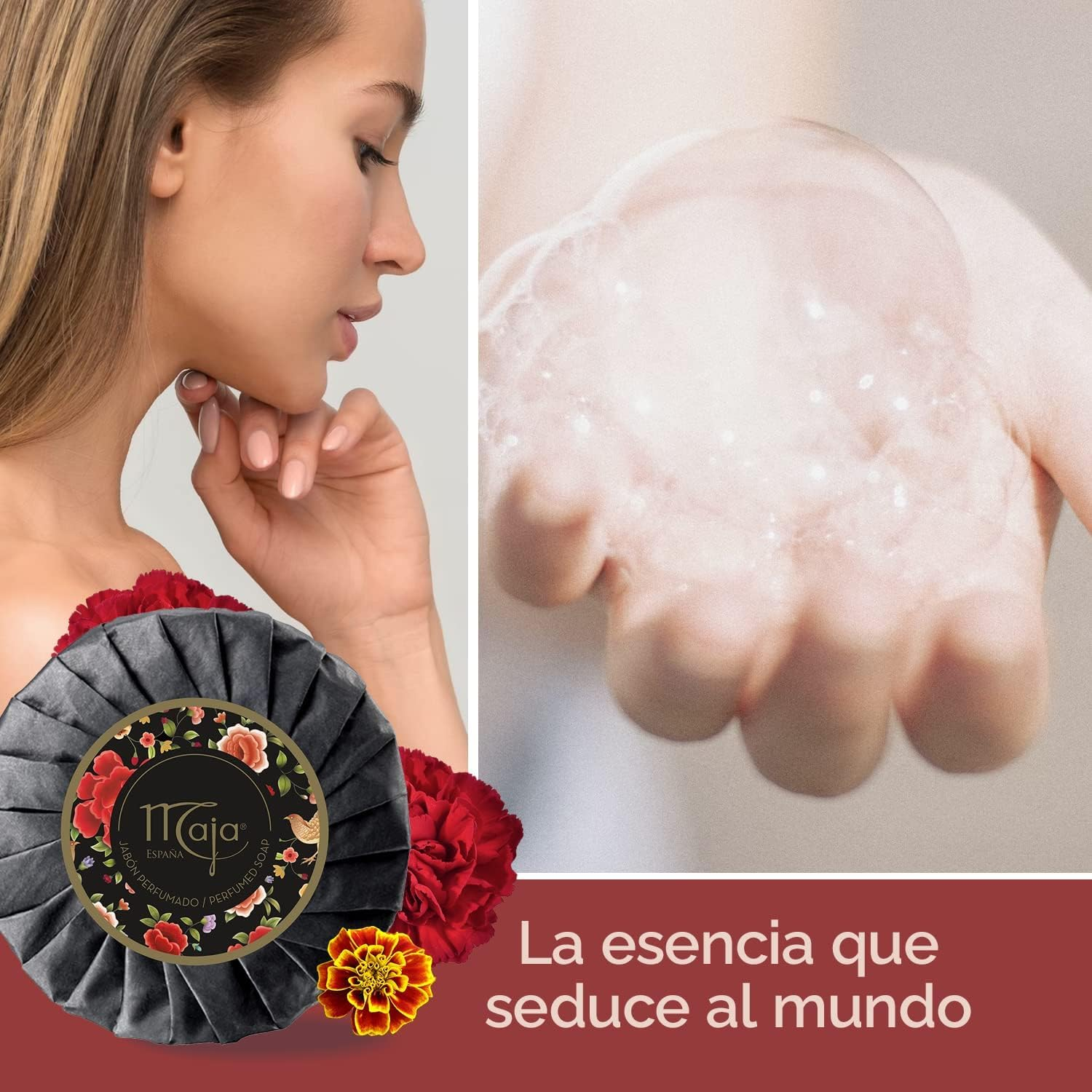 Maja Classic Luxury Perfumed Bar Soap - Moisturizes Your Skin with Glycerin - Delicious and Distinctive Scent - 100G X 18 image number 5