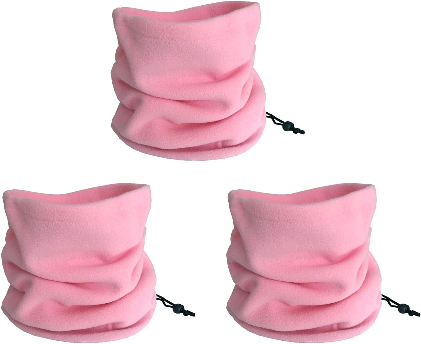 LERTREE 3PCS Winter Neck Warmer Neck Gaiter Fleece Skiing Cycling Windproof Balaclava Scarf for Men Women image number 6