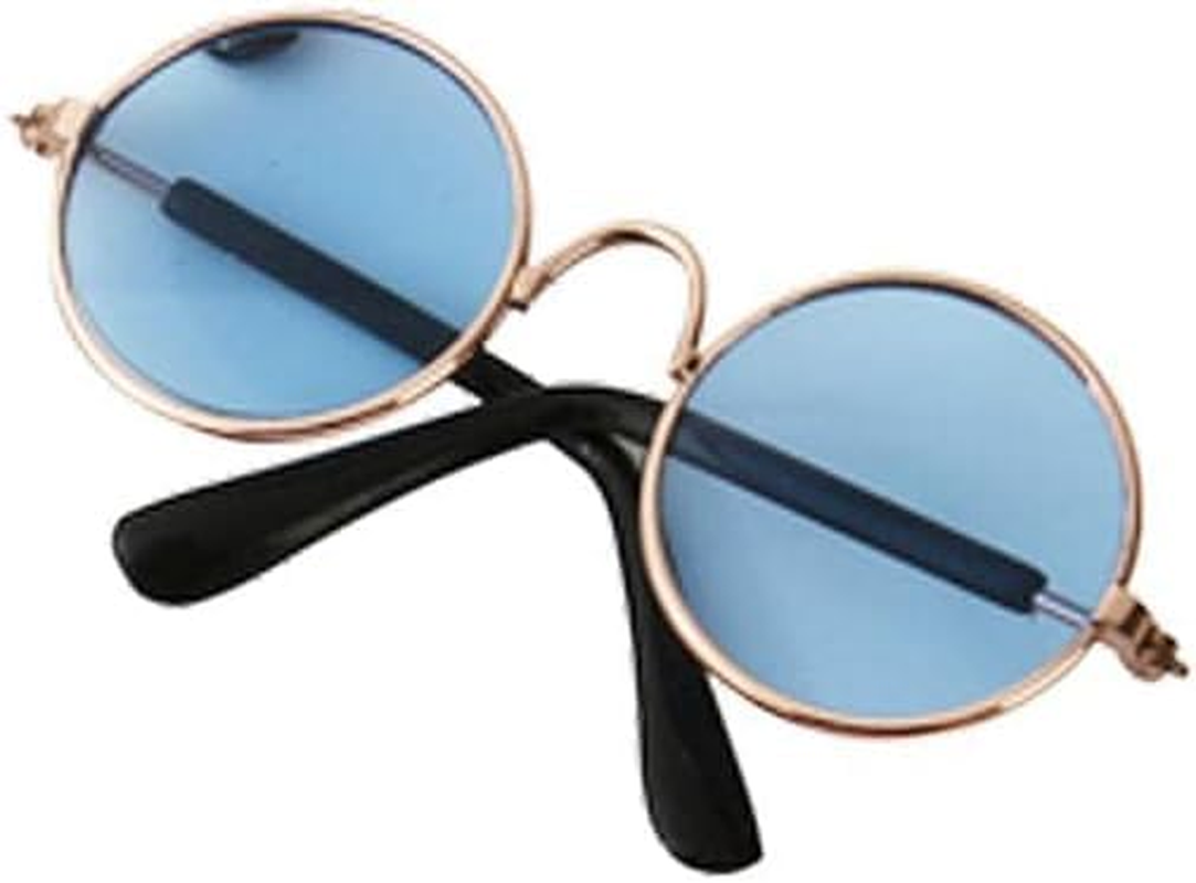 Pet Sunglasses Dog Products Lovely Vintage round Reflection Eye Wear Glasses for Small Props Dog Photos J8K3 Pet Accesso