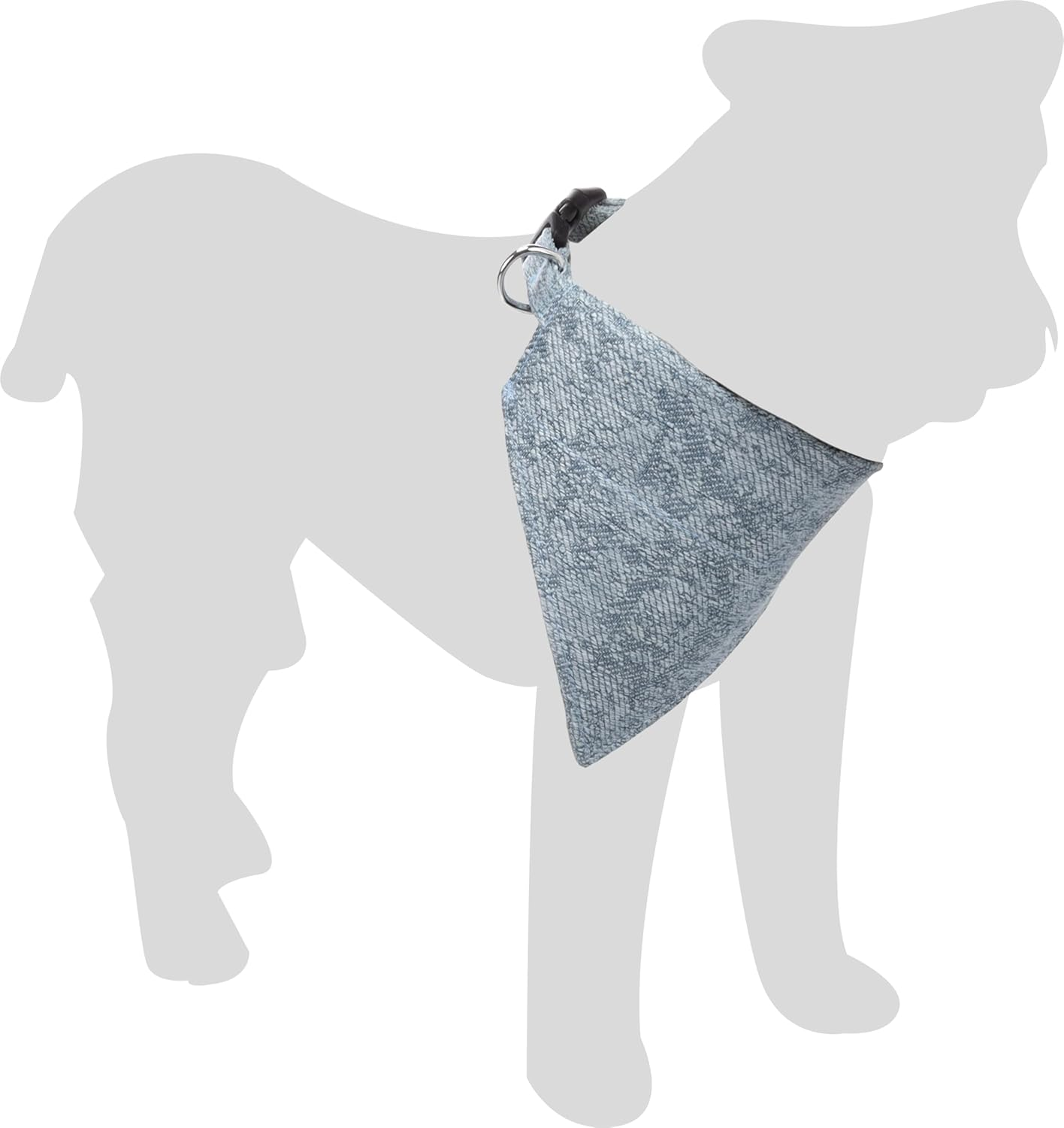 Flamingo Dog Collar with Bandana Nelson Blue S 30-45 Cm 15 Mm image number 1