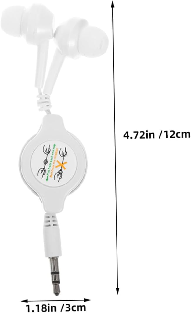 LIGIGWASH Retractable Earphones Dual Retractable Earplugs Portable Earbud Headphones Comfortable Design Noise-Isolating In-Ear Sports Headphones for Travel and Daily Use image number 6