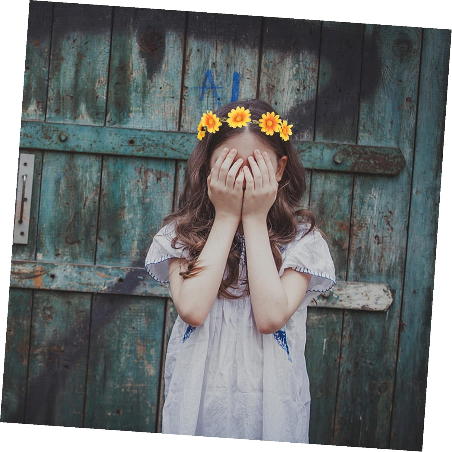 ERINGOGO 12Pcs Bohemian Daisy Flower Crown Garland Headbands for Women Floral Hairbands for Weddings Parties Birthdays Fashion Accessories image number 1