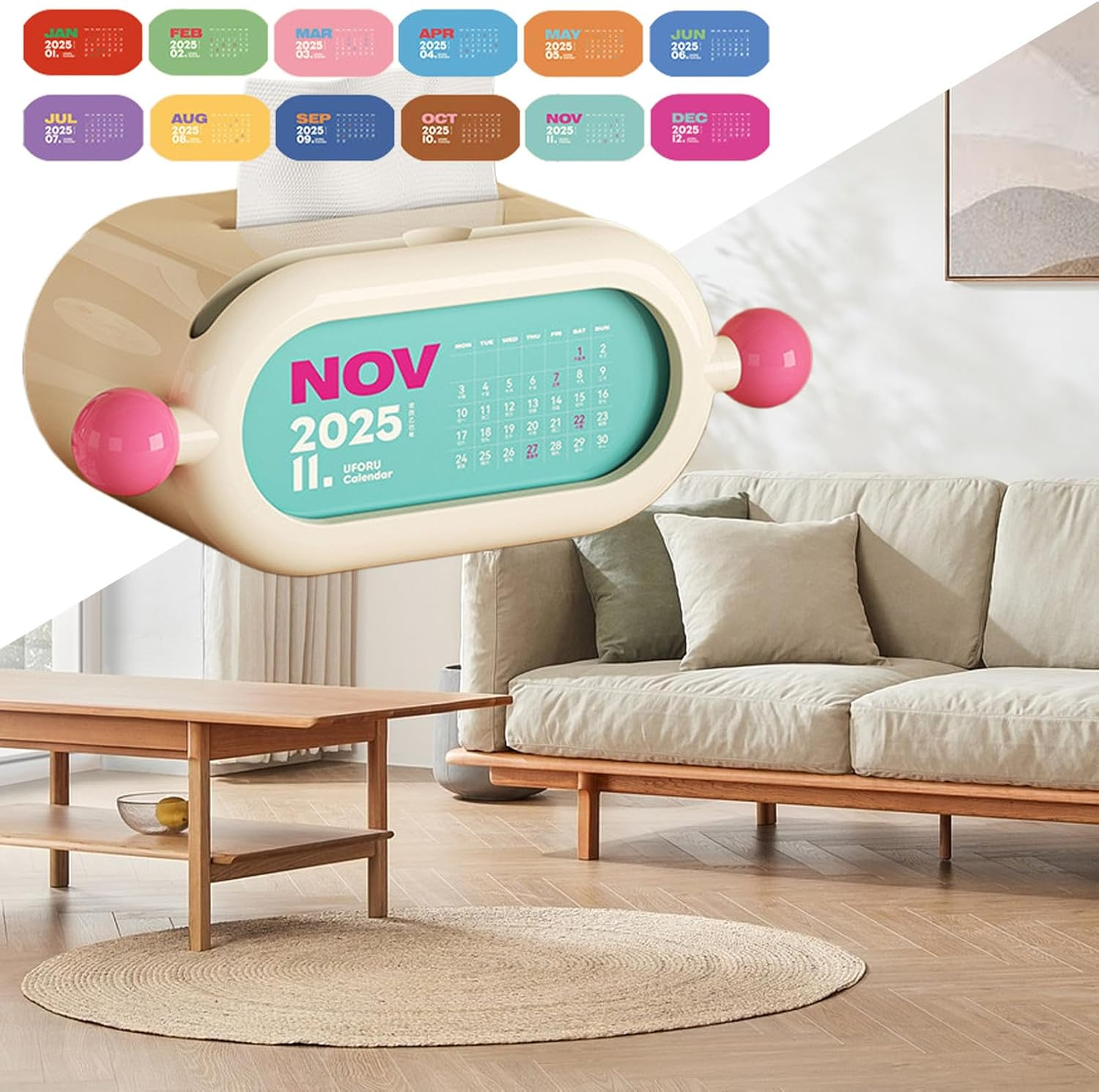 Facial Tissue Dispenser - Bathroom Wipes Box Holder,Tissue Paper Holder Napkin Holder for Car, SUV, Kitchen, Bathroom