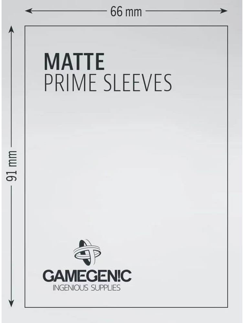 Gamegenic Matt Prime Card Sleeves, Red - Black image number 7