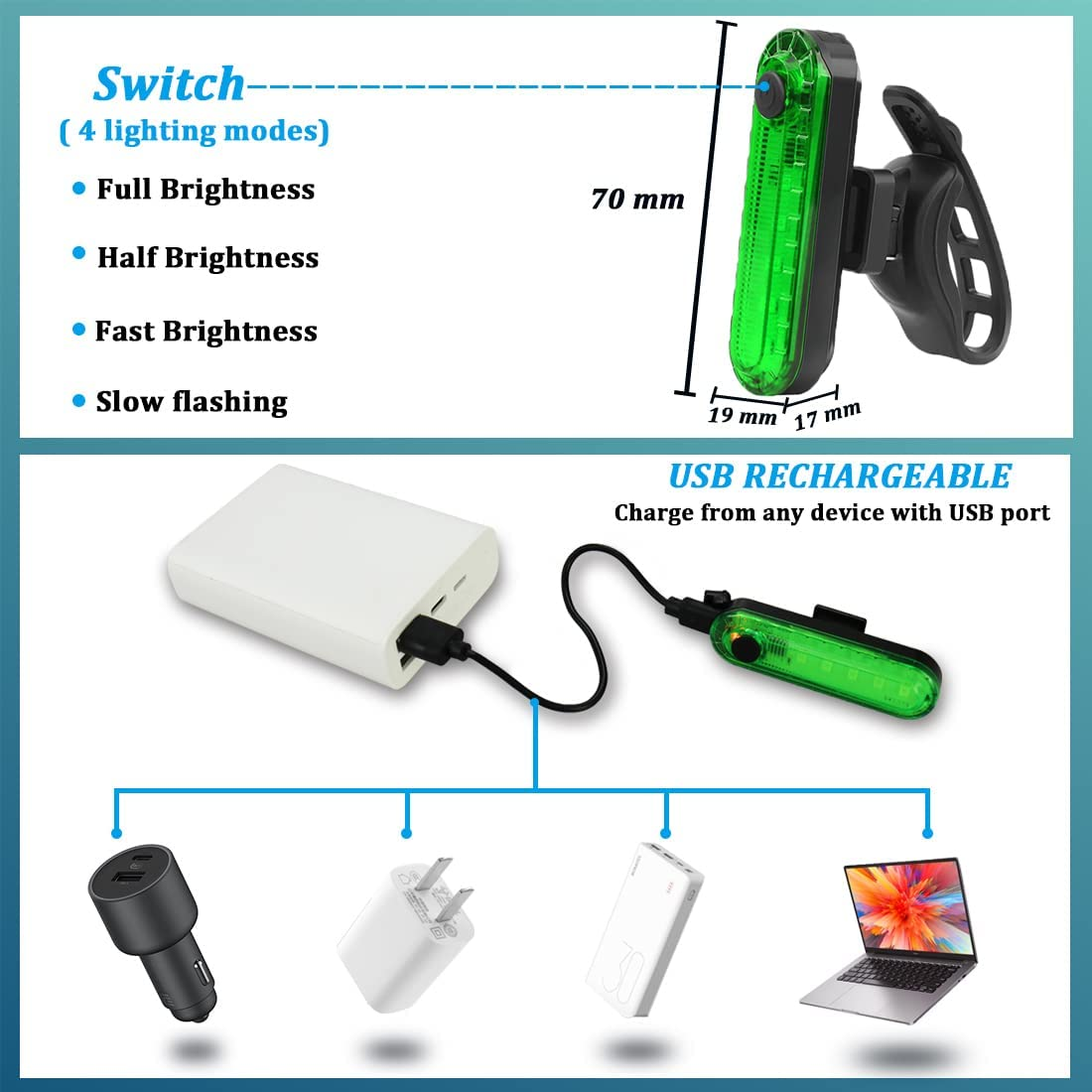 Botepon Kayak Navigation Lights Stern Lights Battery Operated, Waterproof Kayak Lights for Night Kayaking, Paddle Board Lights, Marine Safety Lights for Pontoon Boat, Bass Boat, Dinghy image number 3