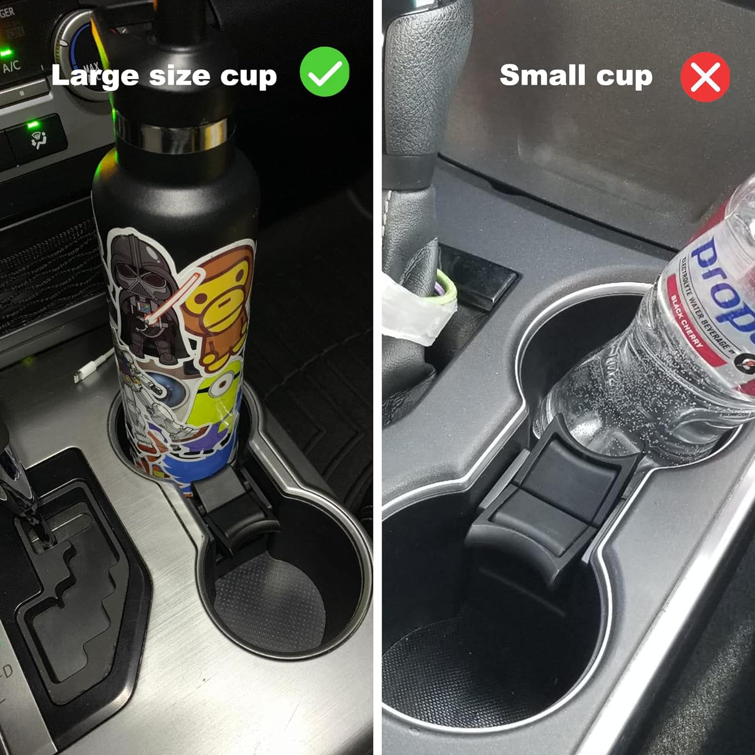 Cup Holder Divider Fits for Toyota Camry 2012 2013 2014 2015 2016 2017 Cup Holder Insert Center Console image number 2