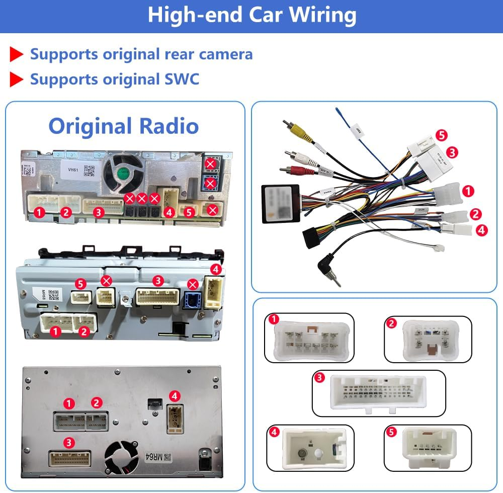 Junsun 5G Wifi Car Radio for Subaru Forester 2013-2015 Suitable for Harman Kardon Systems, Wireless Carplay/Android Auto,Gps DSP Rds,Upgrade Bluetooth 5.0 AM/FM Stereo image number 2