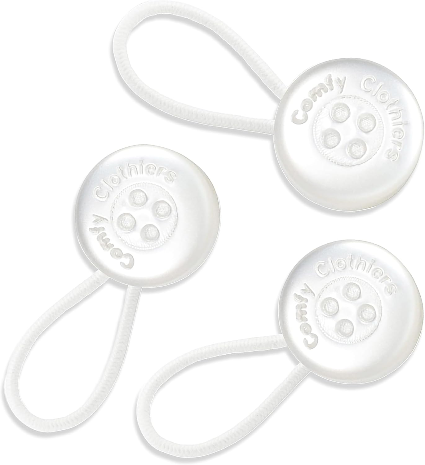 Net Focus Men and Women'S Shirt Collar Extenders - Dress Shirt, Cuff, Vests, Pants, and Neck Button Extender - Soft & Elastic Seamless Blend Design - 3-Pack - White, White (3-Pack), One Size image number 6