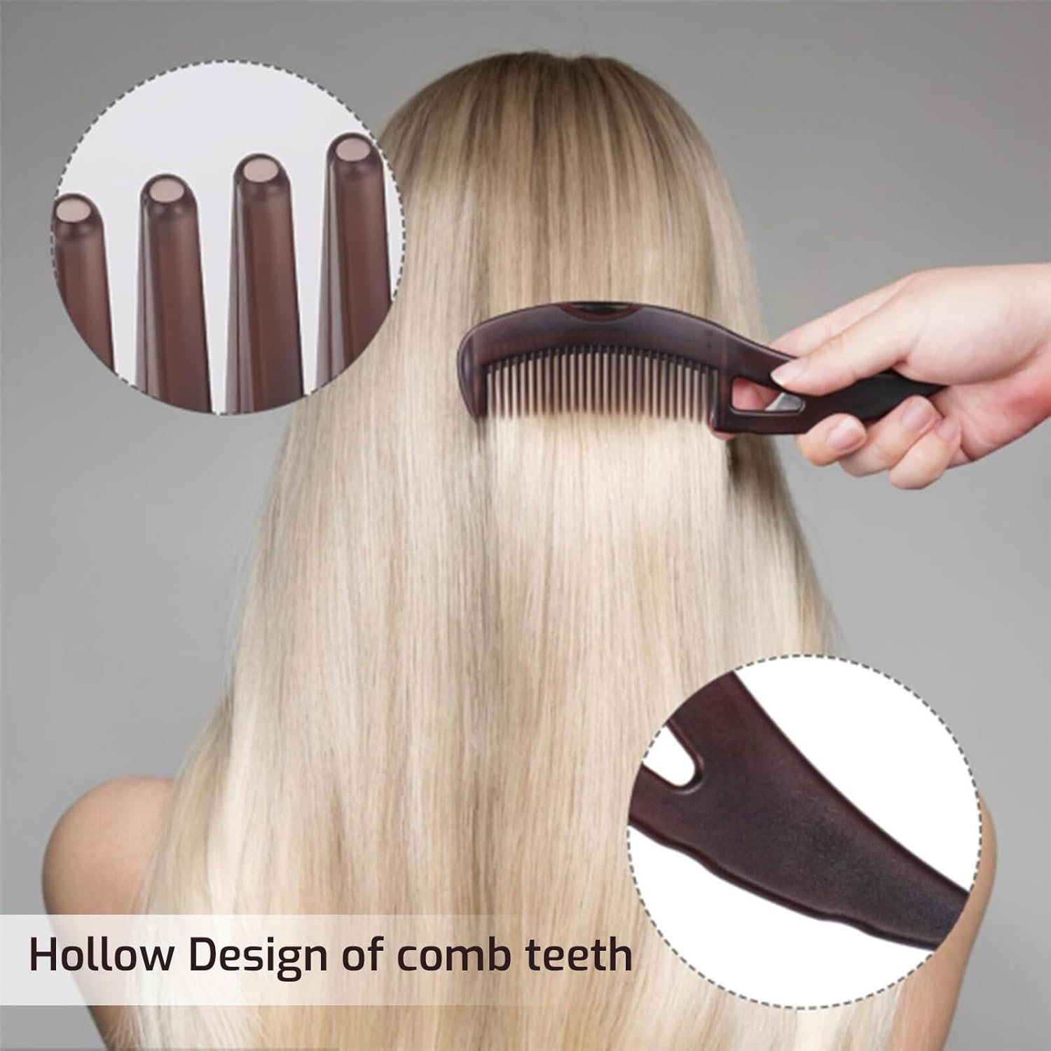 Lyvixora 2 PCS Dandruff Comb - Dandruff Remover Brush for Scalp Massage, Psoriasis & Itch Relief, Fine Tooth Scalp Comb for Women Men Kids, Hair Detox Tool to Remove Greasiness & Flakes​ image number 4