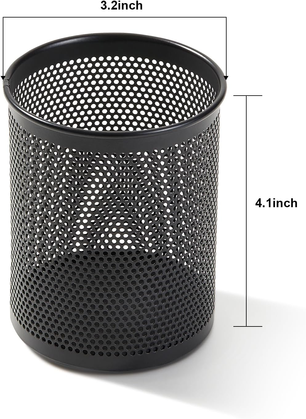 Comix Pen Holder Desk Organizer, Wire Mesh Pencil Cup with Foam Pad and Non-Slip Bottom Office Supplies Desk Accessories for Home Office School, 1 Pack image number 2