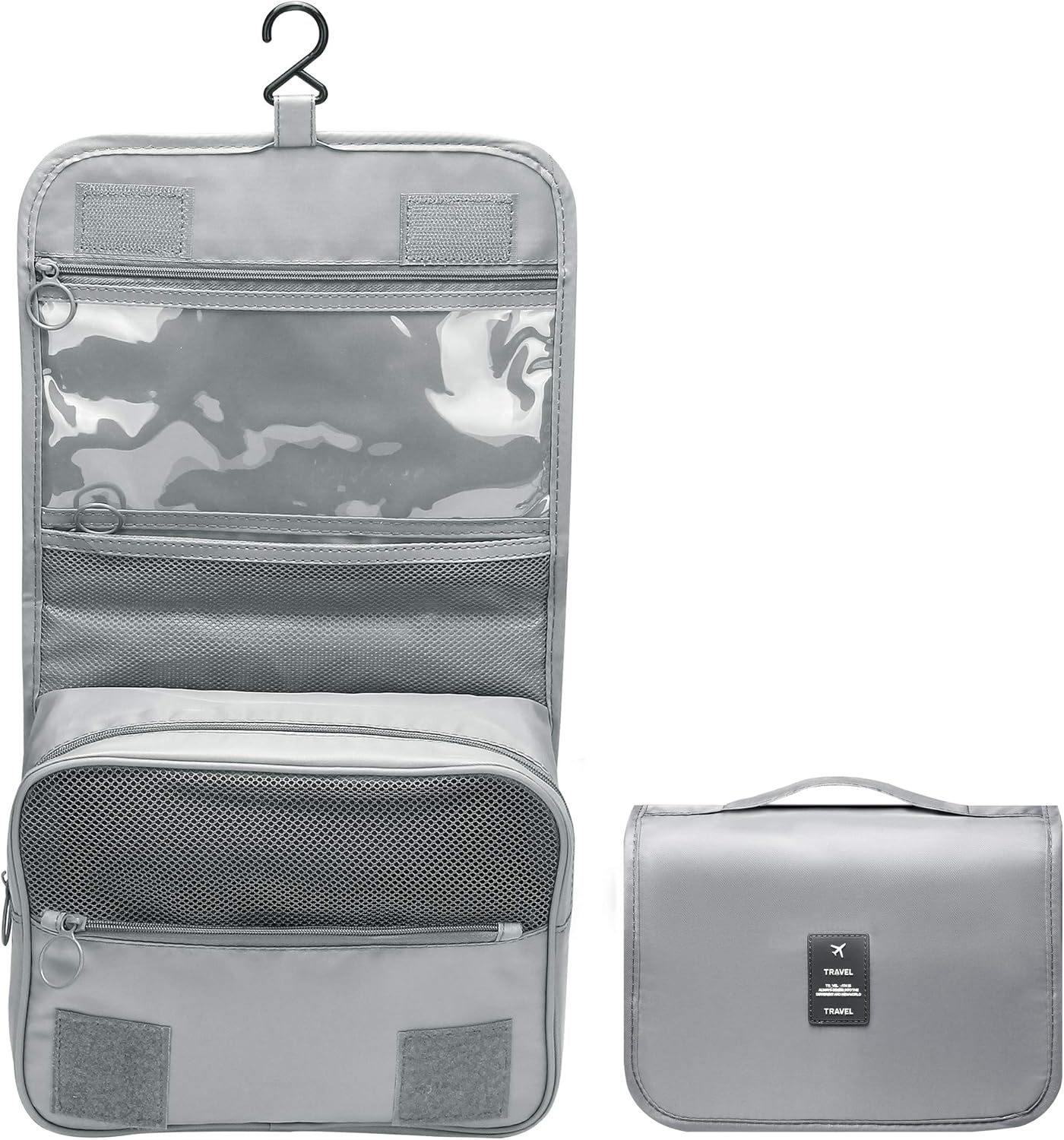 SELLYFELLY Hanging Toiletry Bag for Travel Cosmetic Makeup Organzier Waterproof Bathroom Shower Bag for Women and Men, Cactus